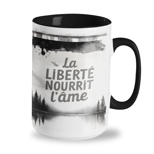 Rodéo Moderne - Tasse en céramique - Tasse 15 oz – La liberté nourrit l’âme