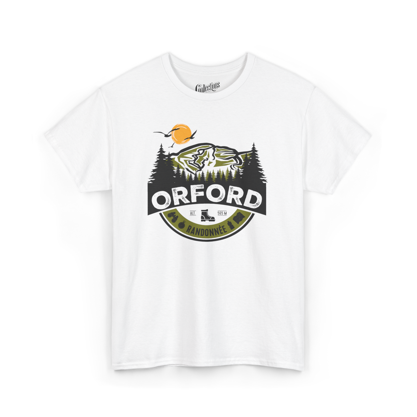 #camping - T-Shirt - T-shirt - Randonnée en Montagne - Mont Orford - Blanc / S / M