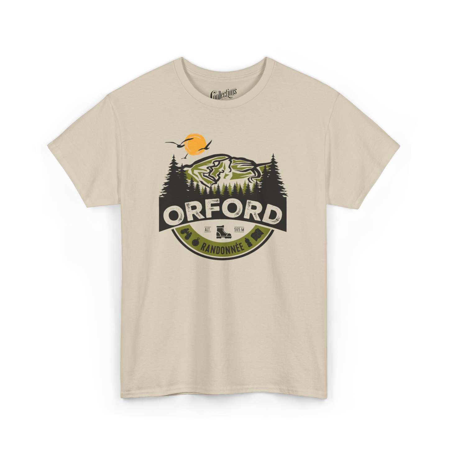 #camping - T-Shirt - T-shirt - Randonnée en Montagne - Mont Orford - Sable / S / M