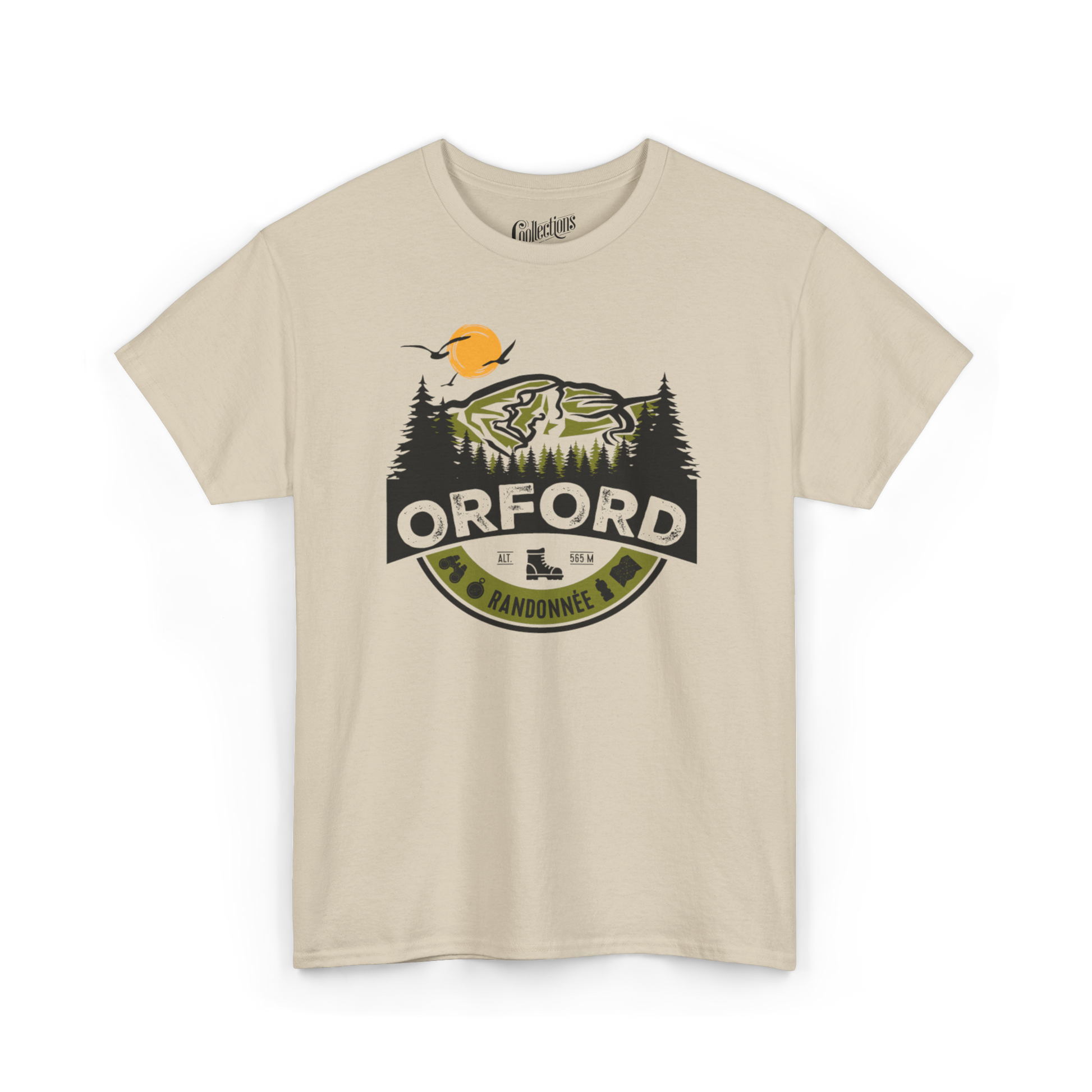 #camping - T-Shirt - T-shirt - Randonnée en Montagne - Mont Orford - Sable / S / M