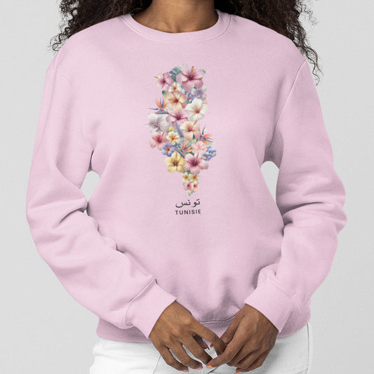 Sweat-shirt - Tunisie en fleurs