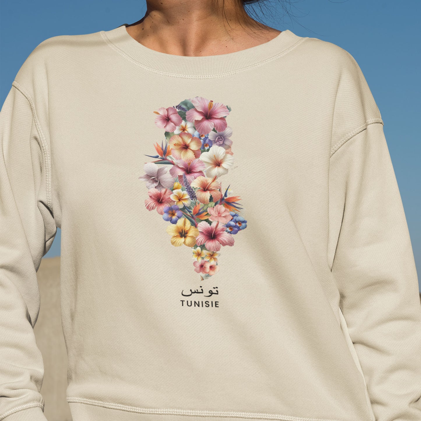 Sweat-shirt - Tunisie en fleurs